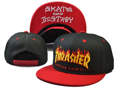 Thrasher Skate And Destroy Black Fashion Adjustable Hat LH