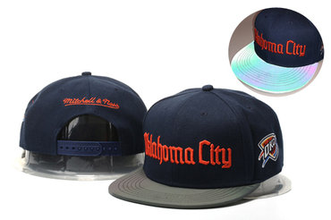 Thunder Fresh Logo Navy Mitchell & Ness Adjustable Hat YS