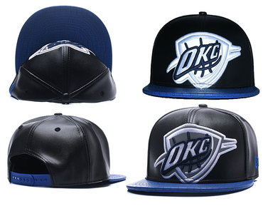 Thunder Team Logo Black Reflective Snapback Adjustable Hat GS