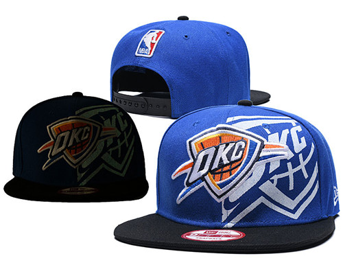 Thunder Team Logo Blue Black Adjustable Hat GS