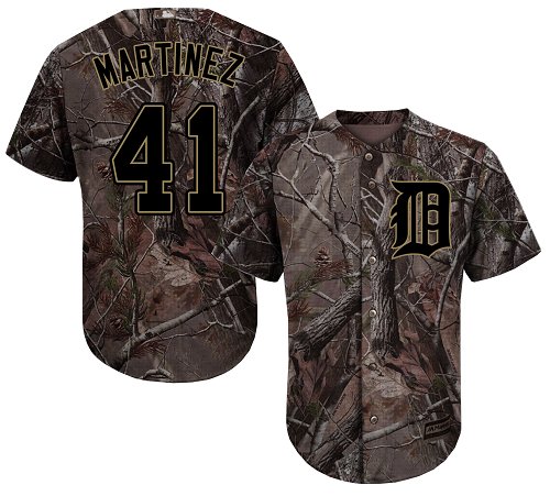 Tigers #41 Victor Martinez Camo Realtree Collection Cool Base Stitched Baseball Jersey
