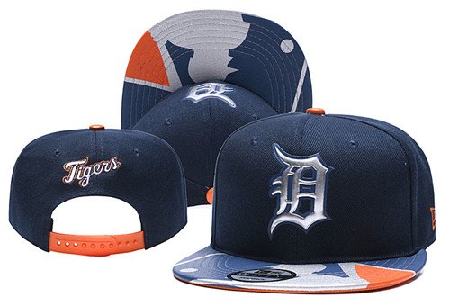 Tigers Team Logo Navy Adjustable Hat YD