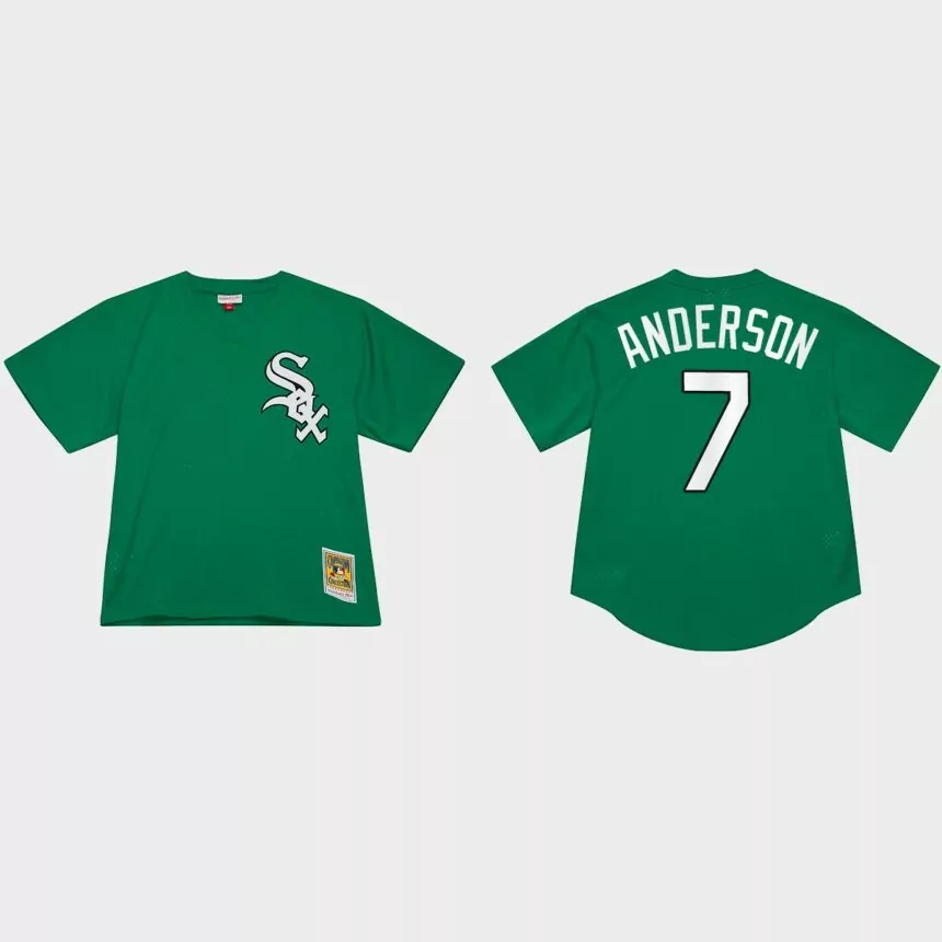 Tim Anderson Chicago White Sox St. Patrick’s Day Authentic Jersey – Green
