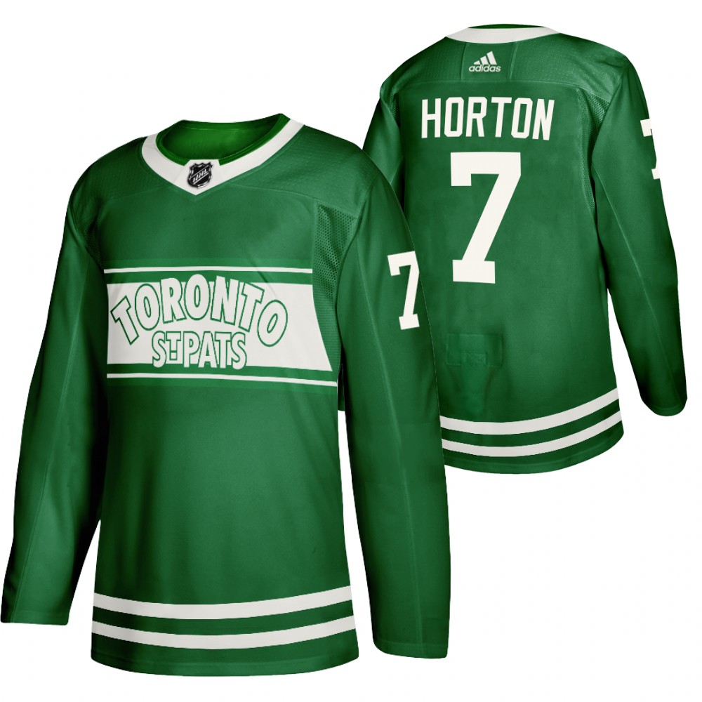 Tim Horton Maple Leafs St. Patricks Day Jersey Green Special Edition