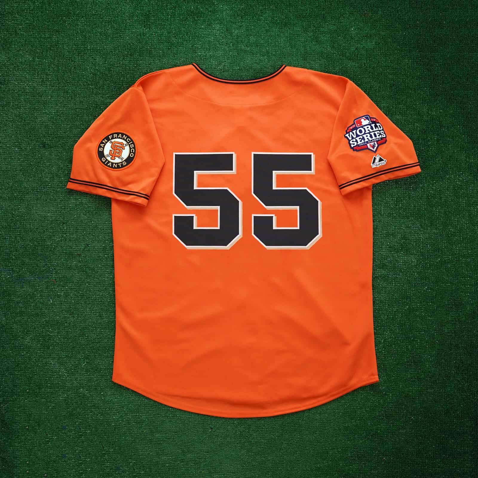 Tim Lincecum 2012 San Francisco Giants Men's Alt Orange World Series Jersey