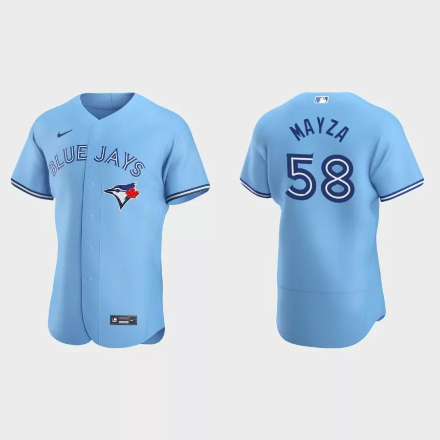 Tim Mayza Toronto Blue Jays Authentic Home Jersey – Powder Blue