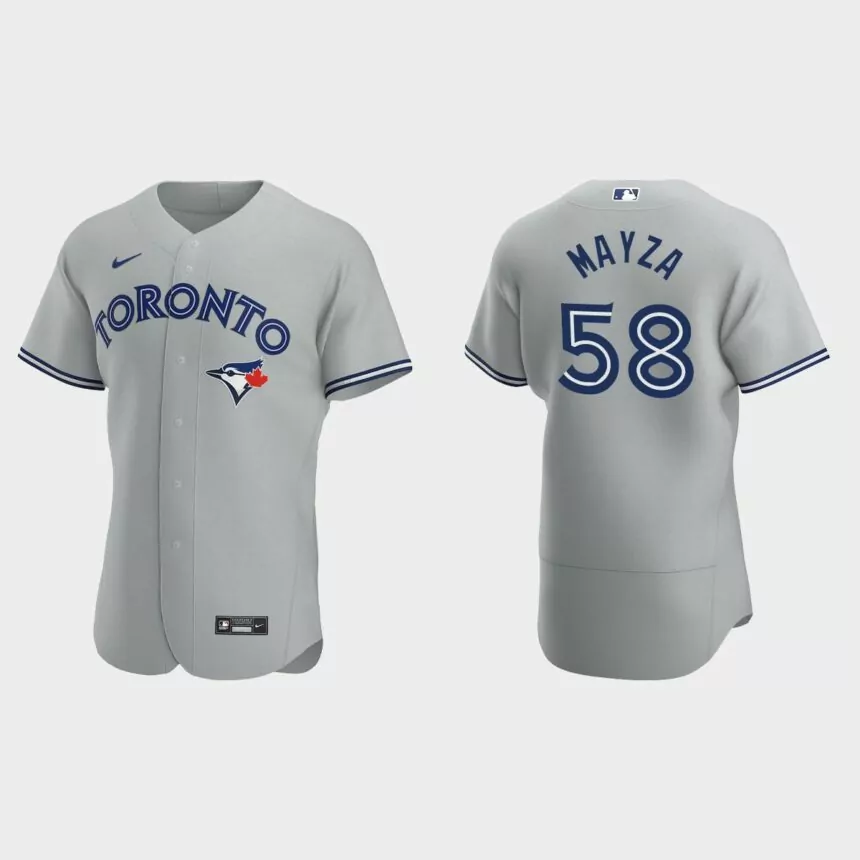 Tim Mayza Toronto Blue Jays Authentic Road Jersey – Gray