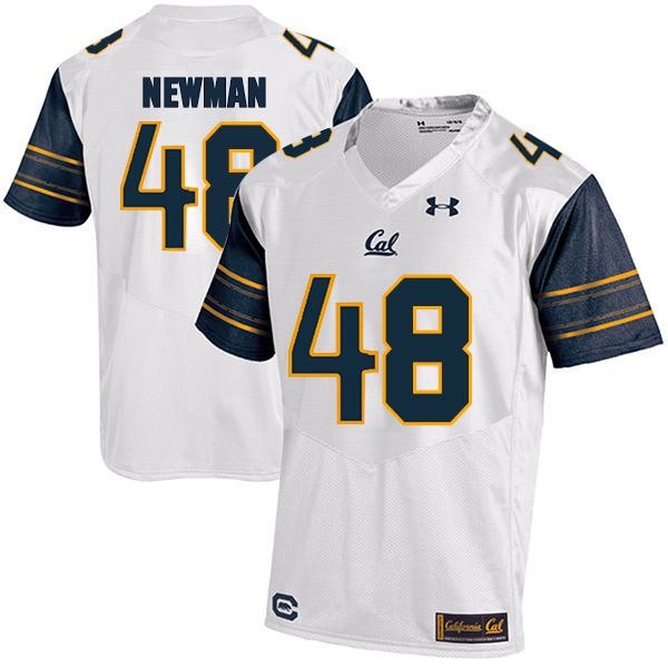 Tim Newman California Golden Bears Men's Jersey - #48 NCAA White Stitched Authentic