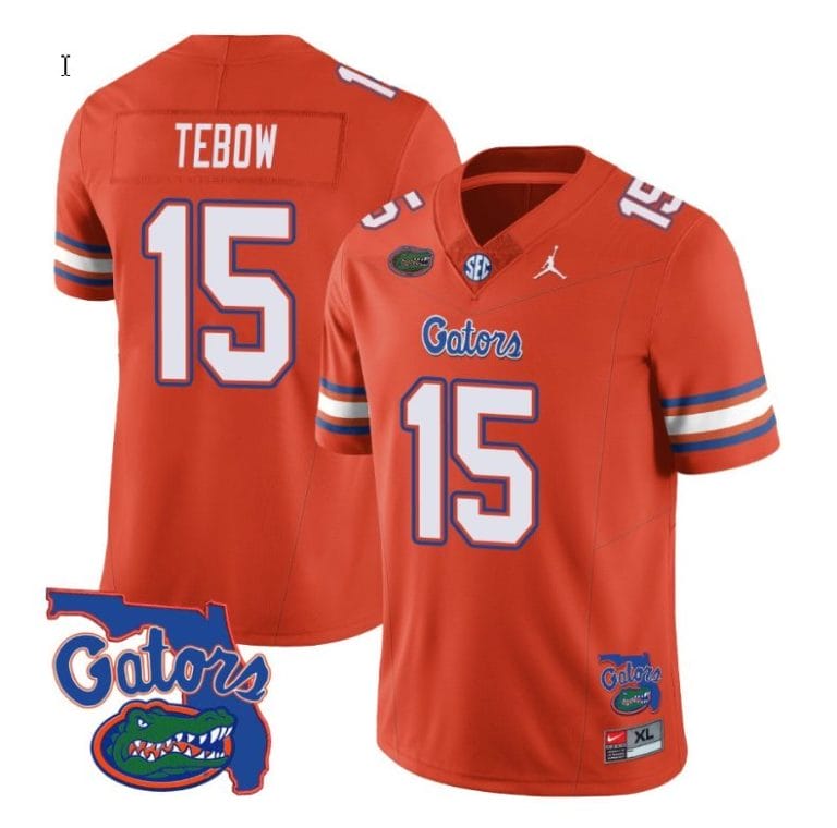 Tim Tebow Jersey #15 Florida Gators Vapor Limited College Football Orange