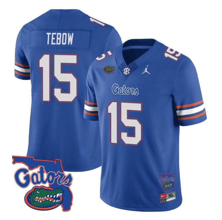 Tim Tebow Jersey #15 Florida Gators Vapor Limited College Football Royal