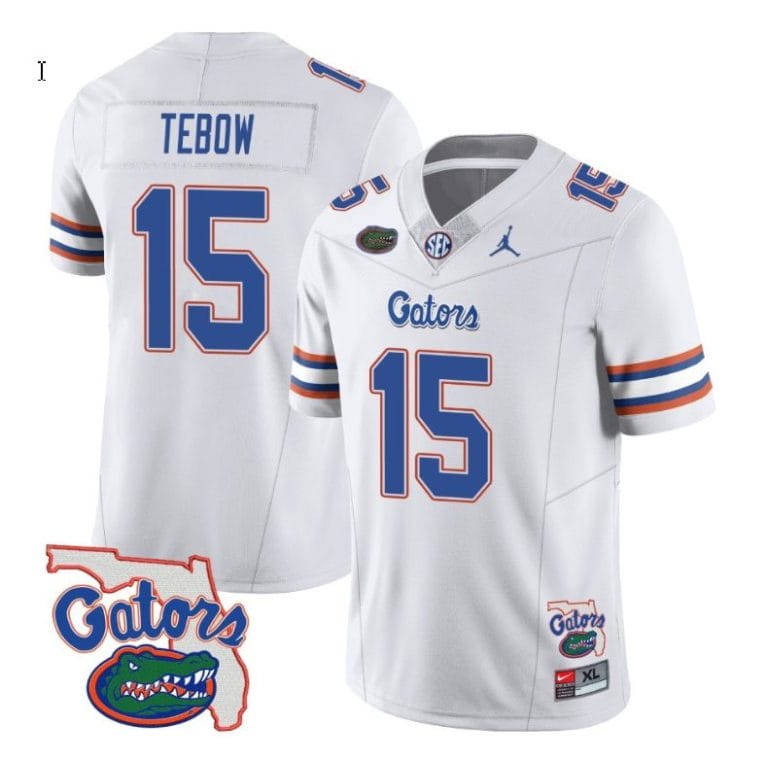 Tim Tebow Jersey #15 Florida Gators Vapor Limited College Football White