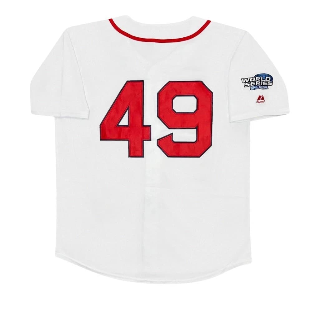 Tim Wakefield 2004 Boston Red Sox Home White World Series Jersey Men's Large