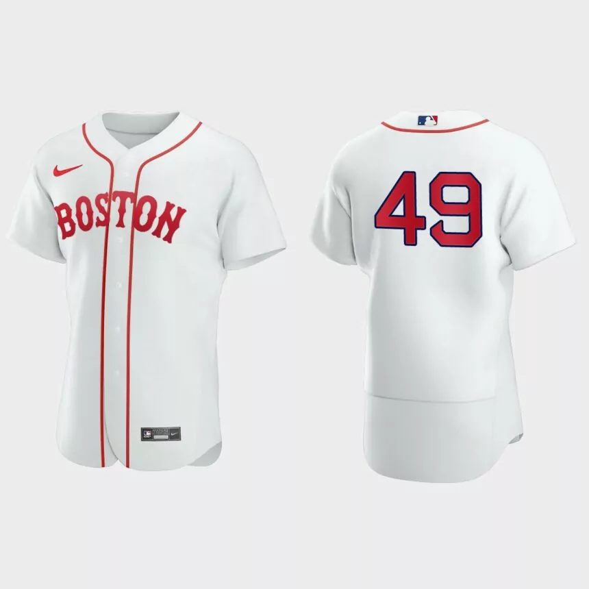 Tim Wakefield Boston Red Sox 2021 Patriots’ Day Authentic Jersey – White
