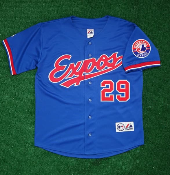 Tim Wallach Montreal Expos Alternate  Team Patch Blue Jersey
