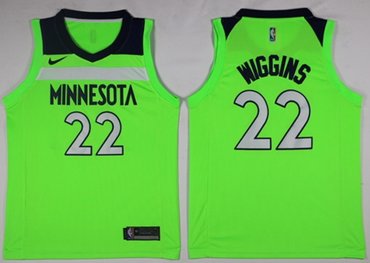 Timberwolves #22 Andrew Wiggins Green NBA Swingman Nike Jersey