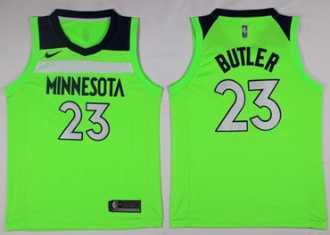 Timberwolves #23 Jimmy Butler Green NBA Swingman Nike Jersey