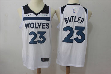 Timberwolves 23 Jimmy Butler White Nike Swingman Jersey