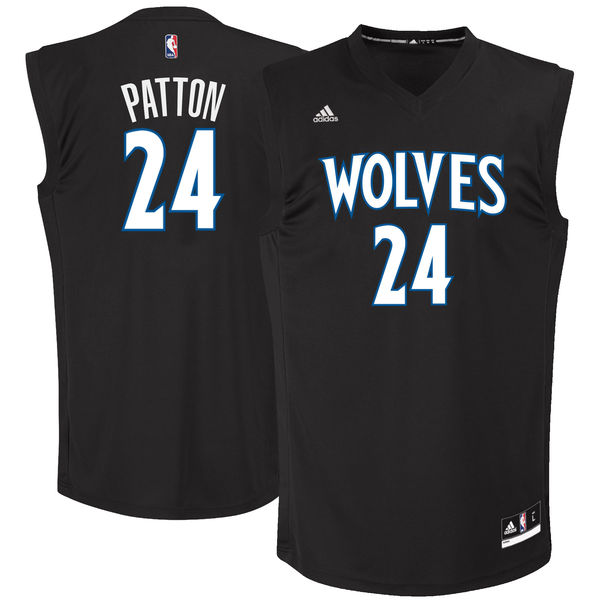 Timberwolves 24 Justin Patton Black 2017 NBA Draft #1 Pick Replica Jersey