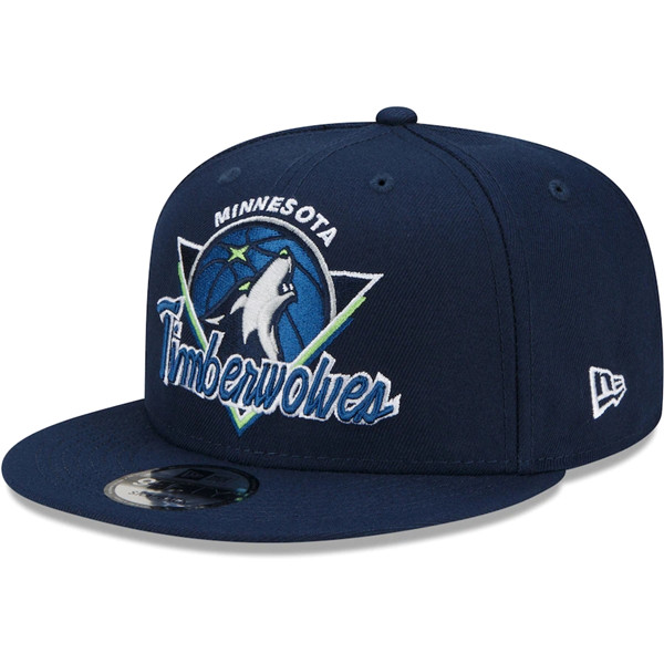 Timberwolves Navy Snapback Hat --TX