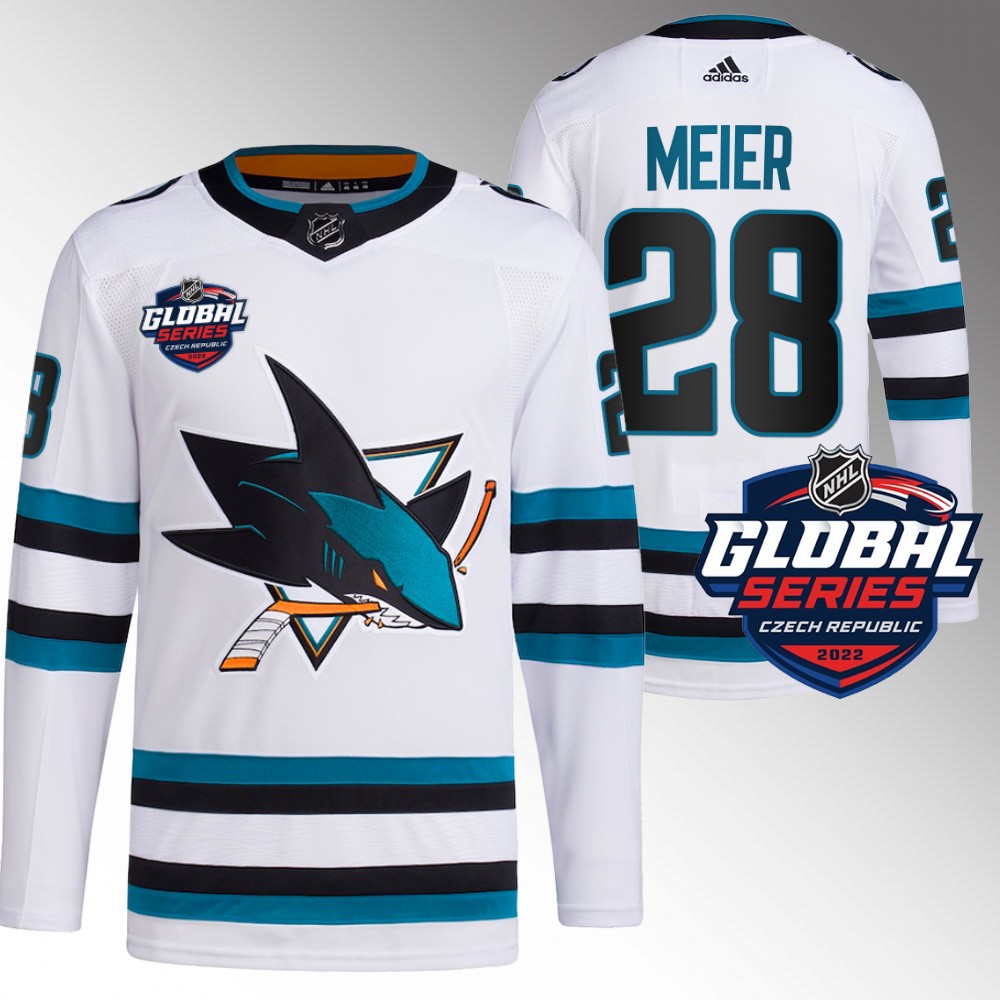 Timo Meier San Jose Sharks Primegreen White 2022 Global Series Jersey