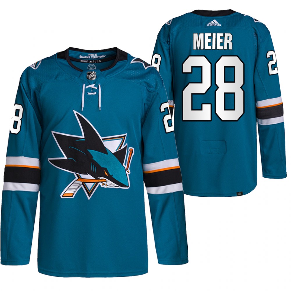 Timo Meier San Jose Sharks Teal Home Primegreen Authentic Pro Jersey