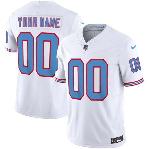 Titans Throwback Limited  Vapor Custom Jersey – All Stitched