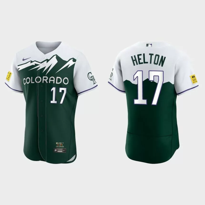 Todd Helton Colorado Rockies 2022 City Connect Authentic Jersey – Green