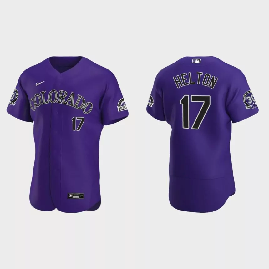 Todd Helton Colorado Rockies 30th Anniversary Authentic Jersey – Purple