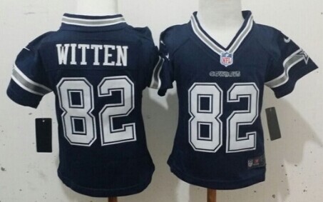 Toddler's Dallas Cowboys #82 Jason Witten Blue Nik Football Stitched Jersey