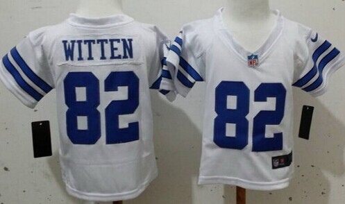 Toddler's Dallas Cowboys #82 Jason Witten White Nik Football Stitched Jersey