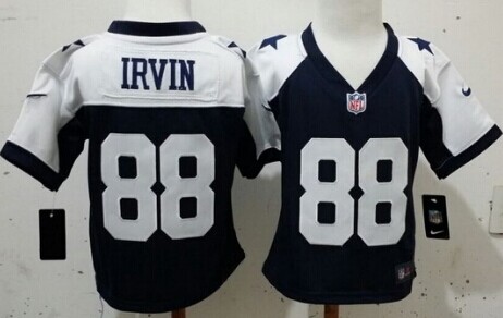 Toddler's Dallas Cowboys #88 Michael Irvin Blue Thanksgiving Nike Football Stitched Jersey