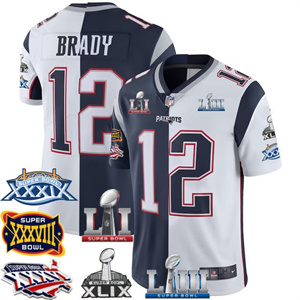 Tom Brady New England Patriots Jersey - 6x SB Champions Patch 11