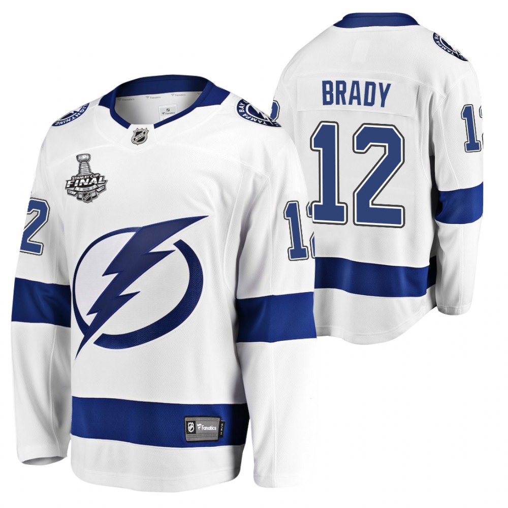Tom Brady Tampa Bay Stanley Cup Champion White Special Commemoration Jersey