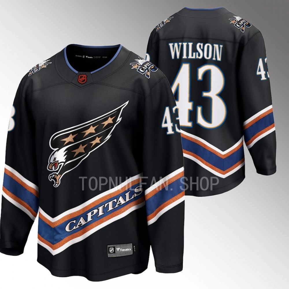 Tom Wilson Capitals Special Edition 2.0 Black Jersey Breakaway