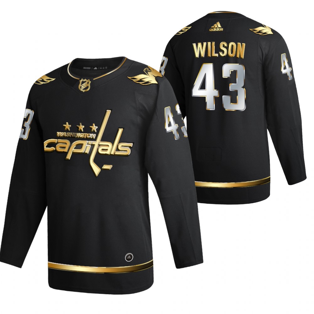 Tom Wilson Washington Capitals Black 2021 Golden Edition Jersey Limited Authentic