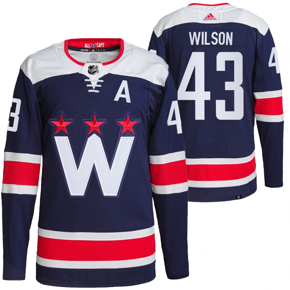 Tom Wilson Washington Capitals Navy Alternate Primegreen Authentic Pro Jersey