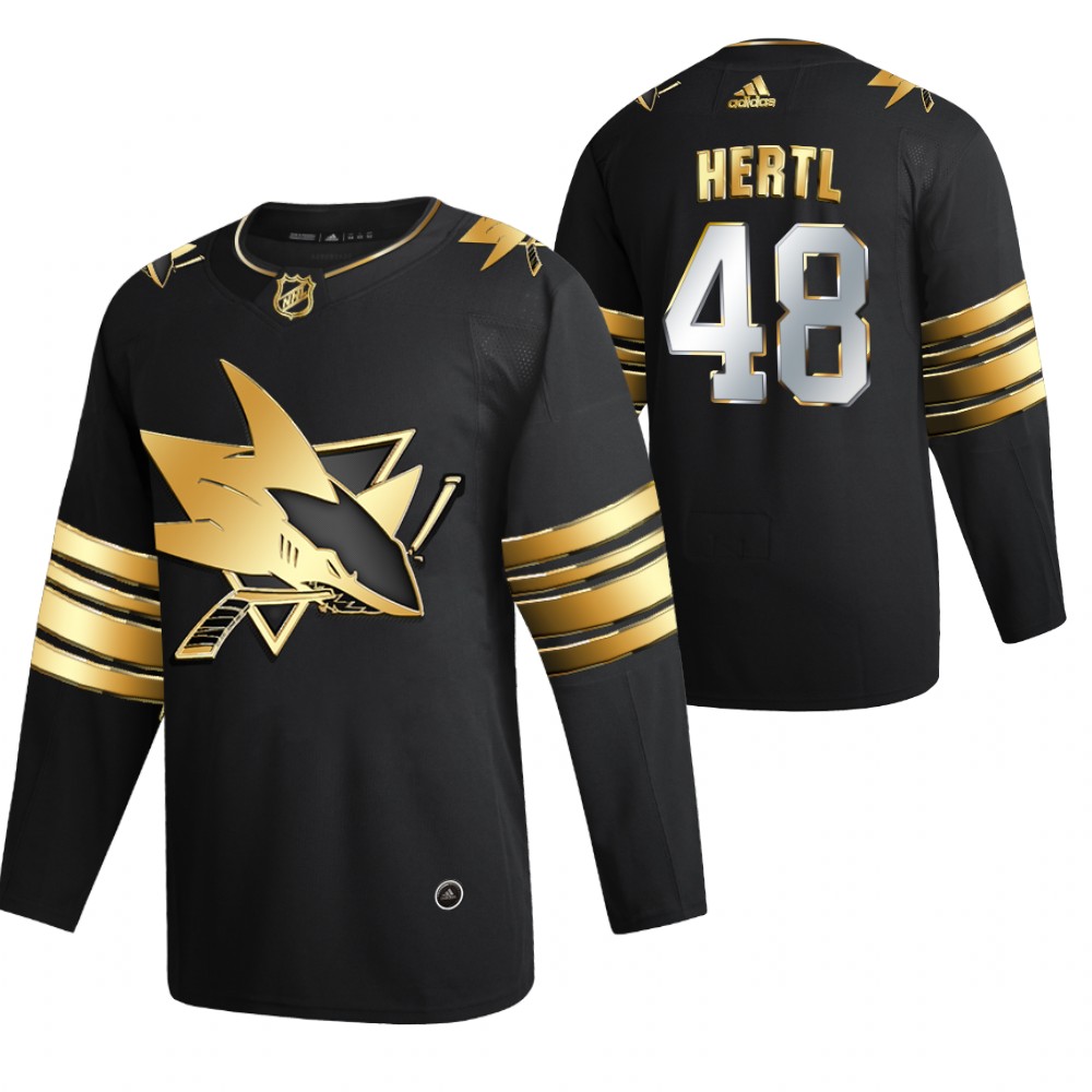 Tomas Hertl San Jose Sharks Black 2021 Golden Edition Jersey Limited Authentic