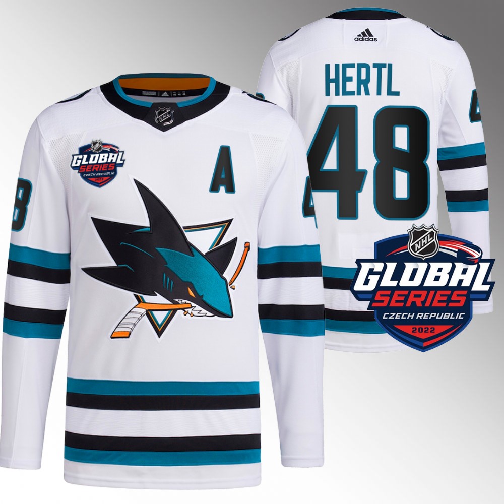 Tomas Hertl San Jose Sharks Primegreen White 2022 Global Series Jersey
