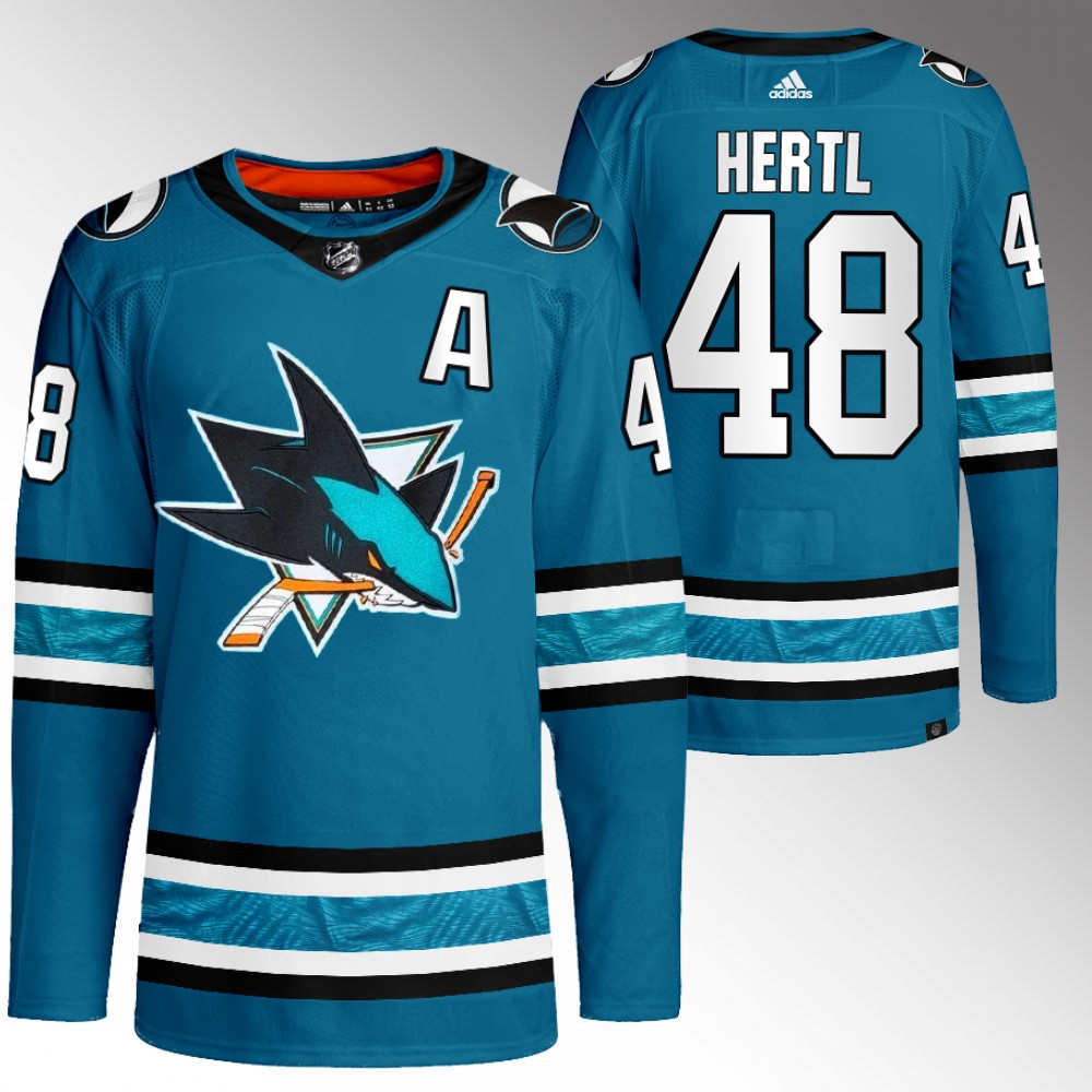 Tomas Hertl San Jose Sharks Teal Home Primegreen Authentic Jersey