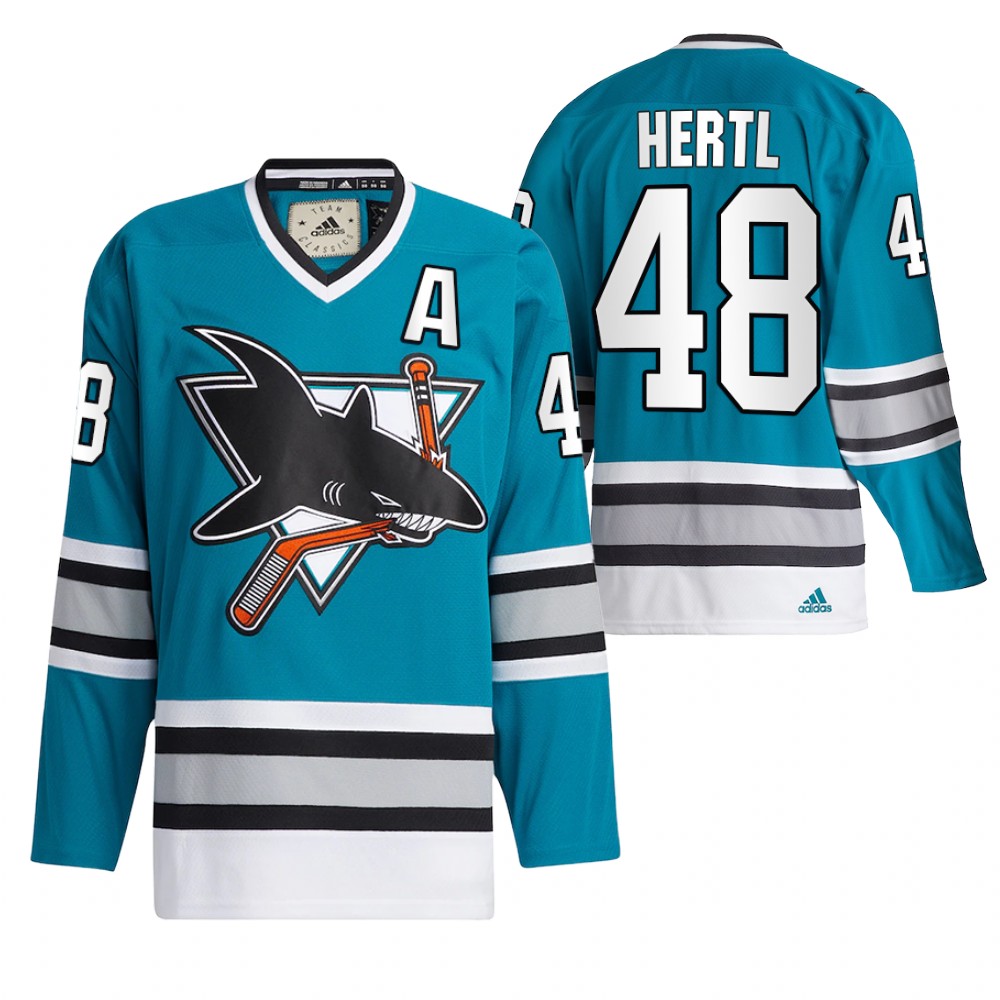 Tomas Hertl San Jose Sharks Teal Team Classics 2022 Jersey Authentic