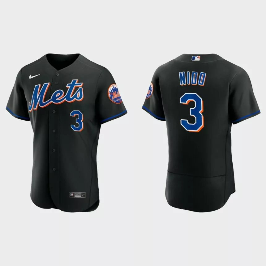 Tomas Nido New York Mets 2022 Authentic Alternate Jersey – Black