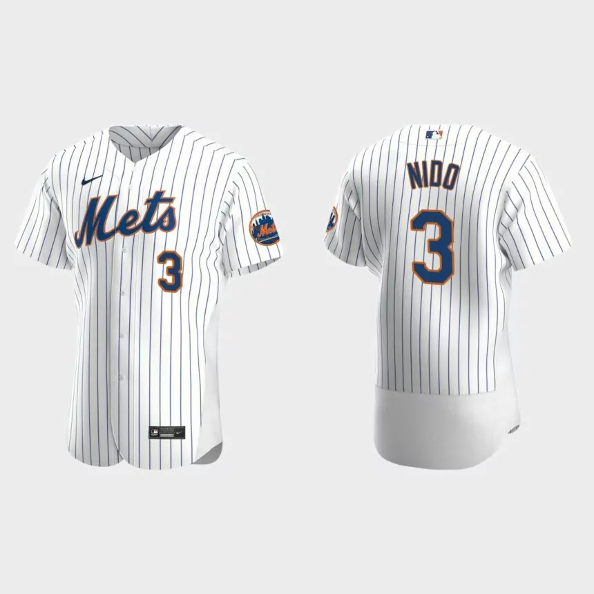 Tomas Nido New York Mets Authentic Home Jersey – White