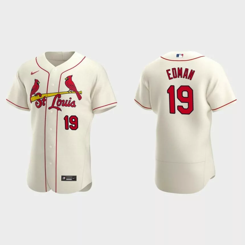 Tommy Edman #19 St. Louis Cardinals Authentic Alternate Jersey – Cream