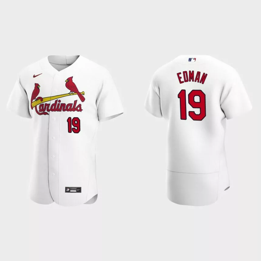 Tommy Edman #19 St. Louis Cardinals Authentic Home Jersey – White