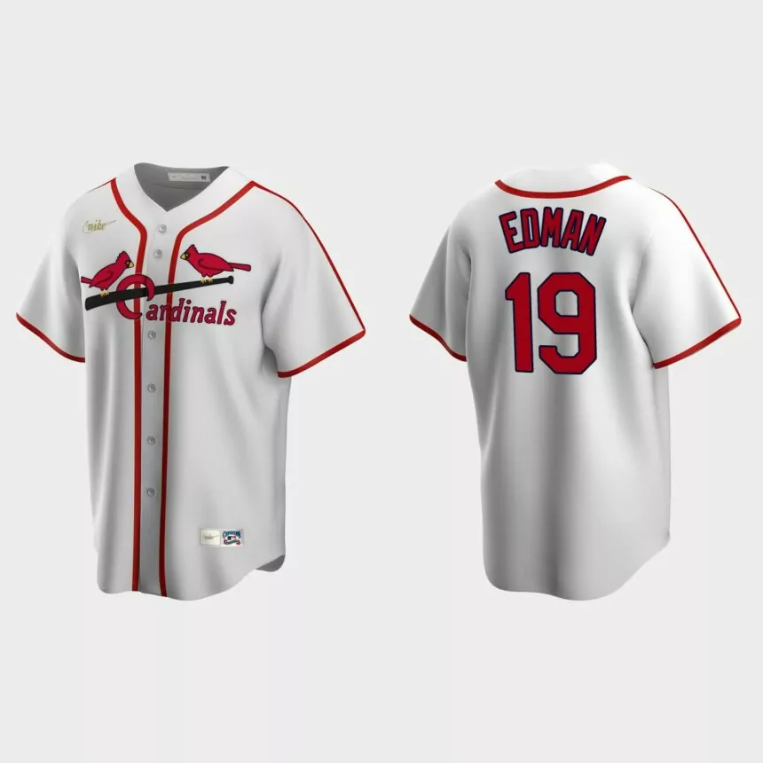 Tommy Edman #19 St. Louis Cardinals Cooperstown Collection Home Jersey – White