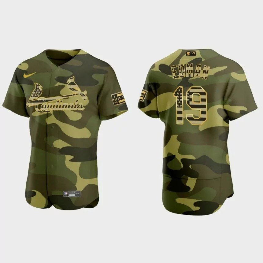 Tommy Edman St. Louis Cardinals 2022 Armed Forces Day Jersey – Camo