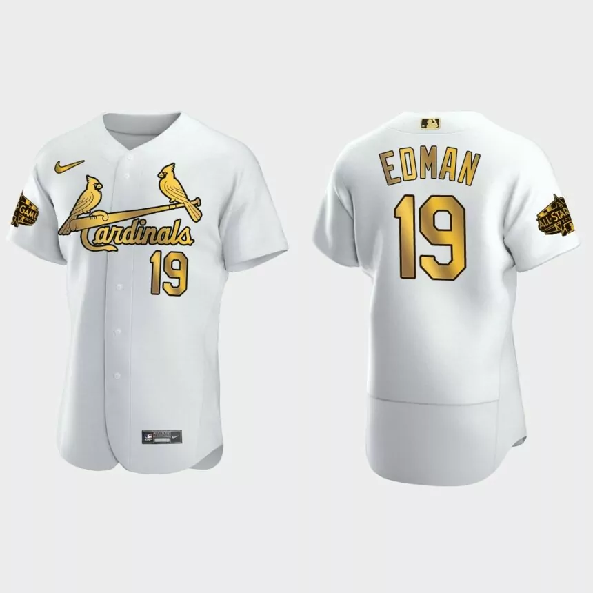 Tommy Edman St. Louis Cardinals 2022 MLB All-Star Game Jersey – White Gold