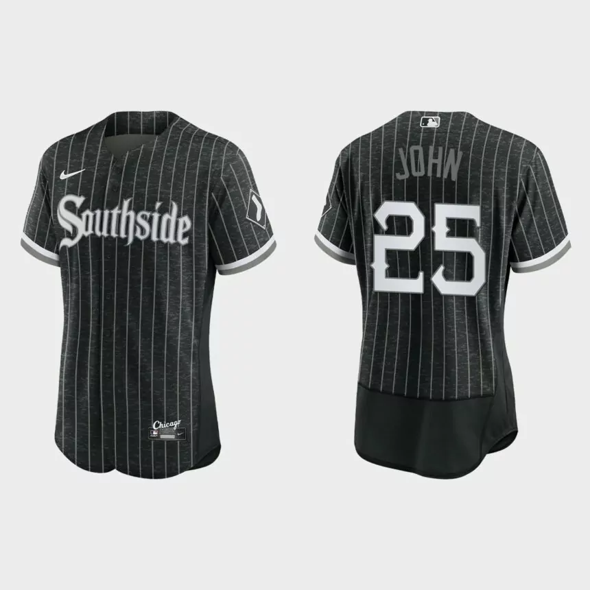 Tommy John Chicago White Sox 2021 City Connect Authentic Jersey – Black