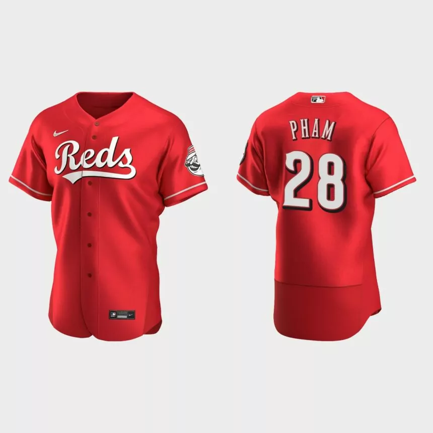 Tommy Pham Cincinnati Reds Authentic Alternate Jersey – Scarlet