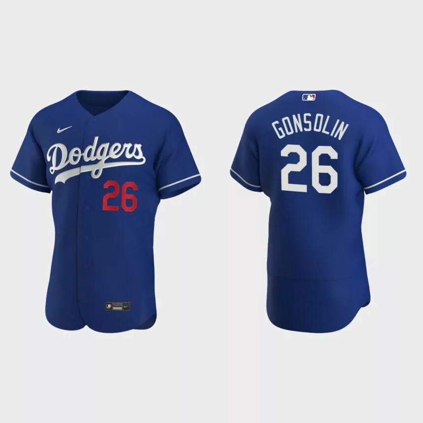 Tony Gonsolin #26 Los Angeles Dodgers Authentic Alternate Jersey – Royal
